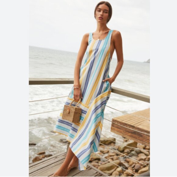 Host Pick: Brand New By Anthropologie Awning Striped Maxi Dress - Picture 2 of 13